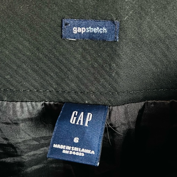 GAP Grey Wool Pleated Button Drop Waist Detail Side Zip Skirt - Picture 9 of 13